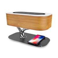 2019 hot selling tree shape wireless charging bluetooth speaker/night-lamp