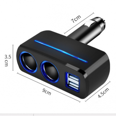 Car Charger Mobile Phone Us Plug in Automobile Cigarette Lighter 3 in 1 Charger